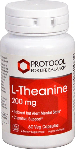 Protocol For Life Balance L-Theanine 200mg 60 Cápsulas Veganas - Bem-Estar Mental