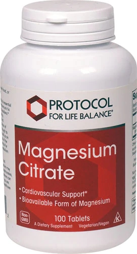 Protocol For Life Balance Magnésio Citrato 100 Tabletes - Bem-Estar e Vitalidade