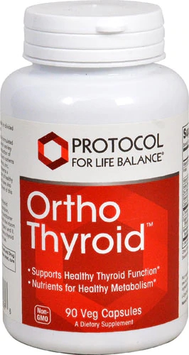 Protocol For Life Balance Ortho Thyroid™ - 90 Cápsulas Vegetais para Equilíbrio da Tireoide