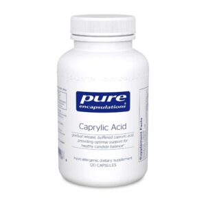 Pure Encapsulations Ácido Caprílico - 120 Cápsulas: Suporte ao Bem-Estar Intestinal e Imunidade