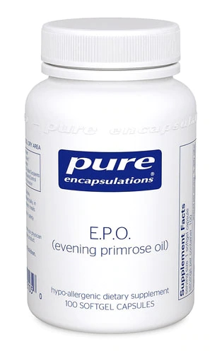 Óleo de Prímula Pure Encapsulations E.P.O. 500mg - 100 Cápsulas Gelatinosas
