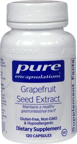 Extrato de Semente de Grapefruit Pure Encapsulations 120 Cápsulas - Suporte Imunológico Natural