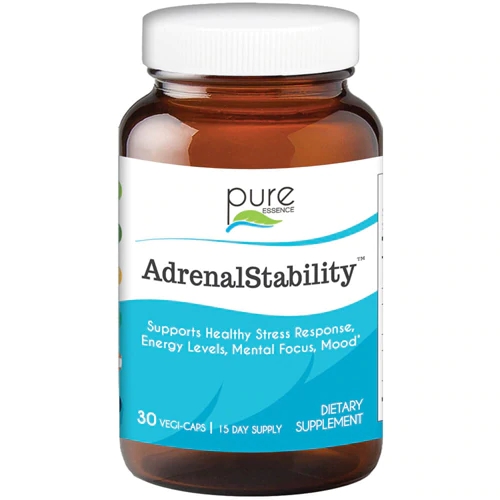 Pure Essence Labs AdrenalStability™ - 30 Cápsulas Vegetarianas para Equilíbrio Adrenal