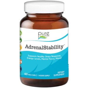 Pure Essence Labs Adrenalstability 60 Cápsulas Veganas - Equilíbrio e Bem-Estar
