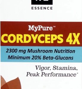 Pure Essence Labs Cordyceps 4X - 2300mg - 60 Cápsulas Veganas
