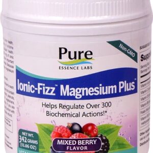 Pure Essence Labs Ionic-Fizz™ Magnesium Plus™ Frutas Vermelhas - 342g
