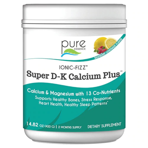Pure Essence Labs Ionic-Fizz Super D-K Calcium Plus Framboesa Limão - 425g