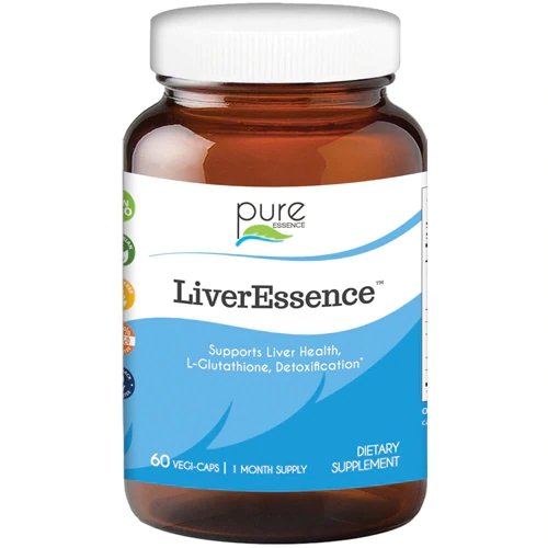 Pure Essence Labs LiverEssence 60 Cápsulas Vegetarianas - Suporte Hepático Avançado