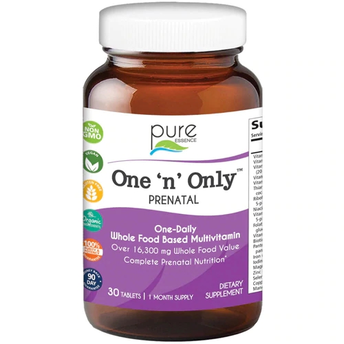 Pure Essence Labs One 'n' Only Pré-Natal Múltiplo - 30 Comprimidos - Suporte Nutricional Completo