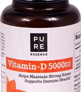 Pure Essence Labs Vitamina D3 5000 UI - 30 Cápsulas Vegetais