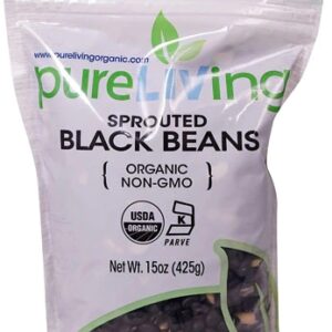 Comprar pure living organic black beans sprouted - dried -- 15 oz preço no brasil beans black beans canned beans food & beverages suplementos em oferta suplemento importado loja 71 online promoção -