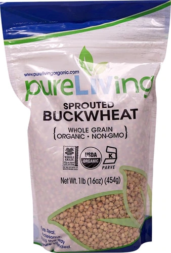 Pure Living Organic Buckwheat Sprouted -- 1 lb