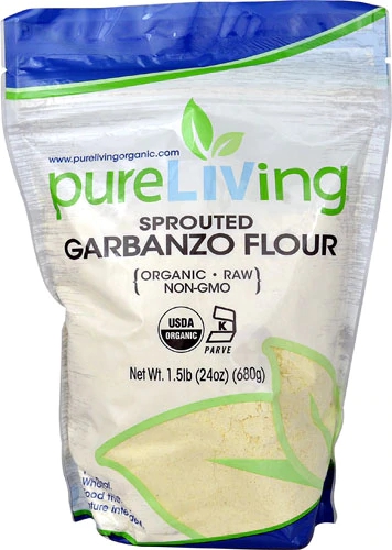 Farinha de Grão de Bico Germinado Orgânico Pure Living - 680g