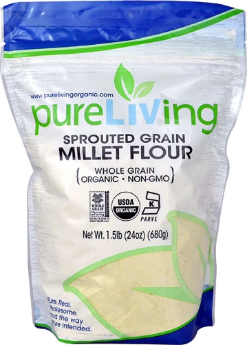 Farinha de Milho Germinado Orgânico Pure Living - 680g Nutrição Pura