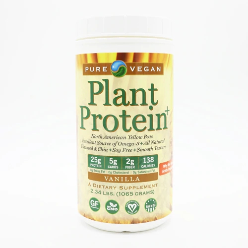 Pure Vegan Plant Protein + com Chia e Linhaça Sabor Baunilha - 1.06 kg