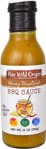 Molho BBQ Pure Wild Oregon Mel Mostarda Sem Glúten 400g