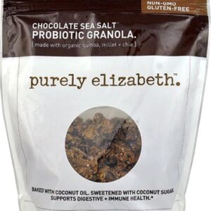 Comprar purely elizabeth probiotic granola gluten free chocolate sea salt -- 8 oz preço no brasil food & beverages granola snacks suplementos em oferta suplemento importado loja 9 online promoção -