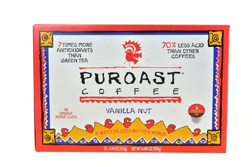 Café Puroast Baunilha e Noz de Baixa Acidez - 12 Cápsulas K-Cup