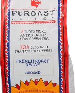 Comprar puroast low acid ground coffee decaf french roast -- 12 oz preço no brasil beverages coffee decaffeinated coffee food & beverages suplementos em oferta suplemento importado loja 23 online promoção -