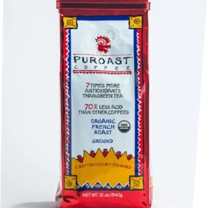 Café Torrado Francês Puroast Orgânico Baixa Acidez Moído 340g - Sabor e Bem-Estar