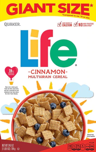 Quaker Life Multigrain Cereal Cinnamon -- 24.8 oz