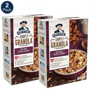 Comprar quaker simply granola oats honey raisins & almonds -- 28 oz each / pack of 2 preço no brasil food & beverages salt seasonings & spices suplementos em oferta suplemento importado loja 59 online promoção -