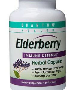 Quantum Elderberry Immune Defense Extract -- 400 mg - 60 Capsules