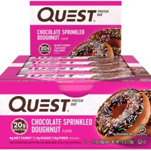 Comprar quest nutrition quest® protein bar chocolate sprinkled doughnut -- 12 bars preço no brasil sports & fitness sports bars suplementos em oferta suplemento importado loja 19 online promoção -