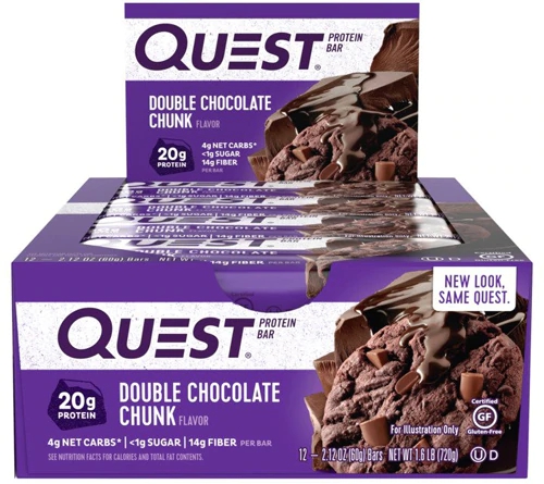 Quest Protein Bar Double Chocolate Chunk 12 Barras - 690g