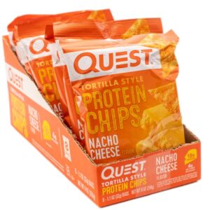 Quest Nutrition Tortilla Style Protein Chips Nacho Cheese -- 8 Bags