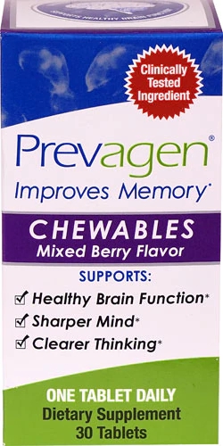 Prevagen Chewables Mista de Frutas Vermelhas 30 Comprimidos Mastigáveis - Suporte Cognitivo