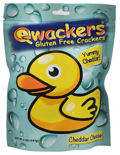 Biscoitos Qwackers Sem Glúten Sabor Queijo Cheddar - 142g