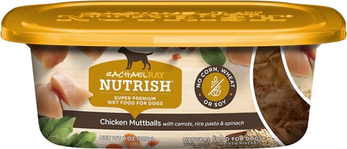 Rachael Ray Nutrish Chicken Muttballs Alimento Úmido para Cães 227g