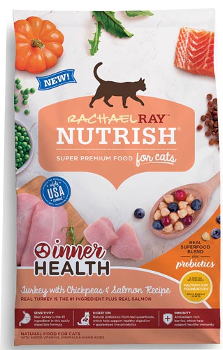 Ração Premium Rachael Ray Nutrish® Inner Health Peru com Grão de Bico e Salmão para Gatos - 1,36 kg