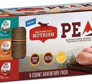 Rachael Ray Nutrish® Peak Adventure Pack: Comida Úmida para Cães - 9 Pacotes