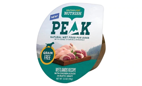 Rachael Ray Nutrish Peak Comida Úmida para Cães Sabor Frango e Pato em Molho Rústico - 16 Pacotes de 99g Cada