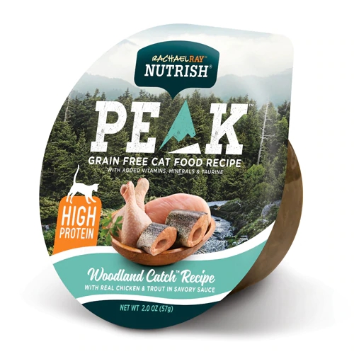 Rachael Ray Nutrish Peak Comida Úmida para Gatos - Frango e Truta (24 Potes de 57g)