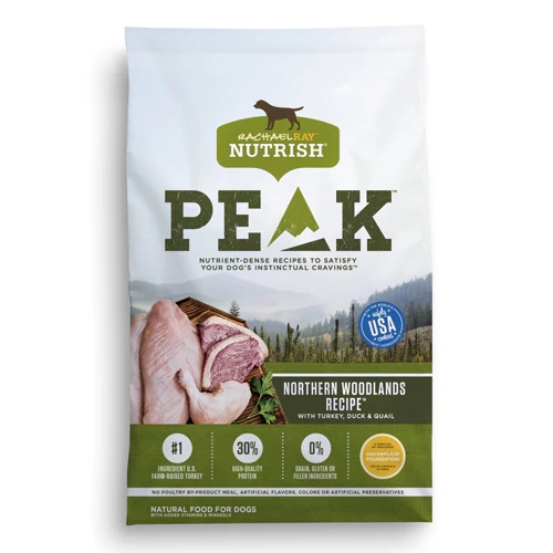 Rachael Ray Nutrish Peak Northern Woodlands Cão 10.4kg Frango, Pato e Codorna