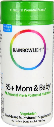 Rainbow Light 35+ Mamãe e Bebê Multivitamínico Pré e Pós-Natal - 60 Comprimidos