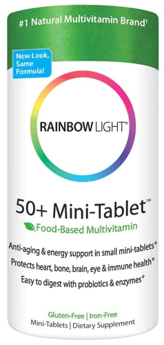 Rainbow Light 50 Plus Mini-Tablet 90 Comprimidos: Nutrição Completa Essencial