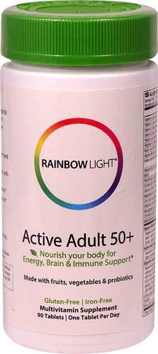 Rainbow Light Active Adult 50+ Multivitamínico - 90 Comprimidos