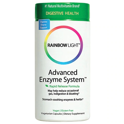 Rainbow Light Advanced Enzyme System™ - 180 Cápsulas Vegetarianas para Digestão