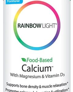 Rainbow Light Food-Based Calcium™ - 90 Comprimidos: Saúde Óssea e Bem-Estar Natural