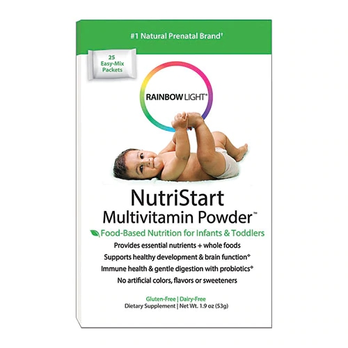 Rainbow Light NutriStart Multivitamínico em Pó - 25 Sachês - Energia e Imunidade