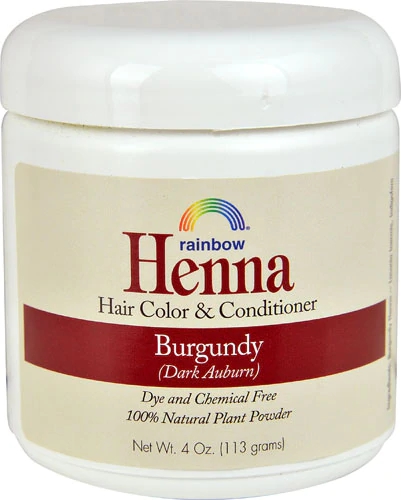 Henna Rainbow Research Burgundy Dark Auburn - Coloração e Condicionador Natural - 113g