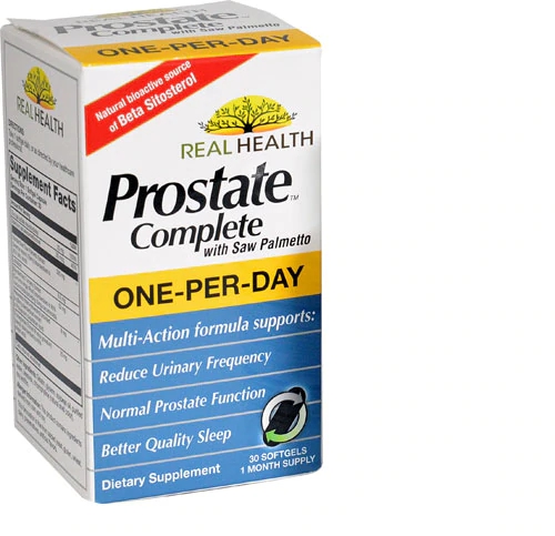 Real Health Prostate Complete com Saw Palmetto - 30 Cápsulas Gelatinosas