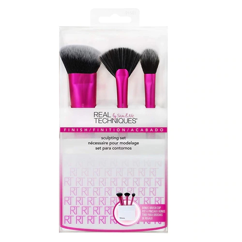 Real Techniques Sculpting Set - Kit com 3 Pincéis Profissionais para Contorno e Definição