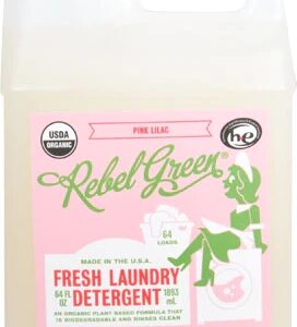 Sabão Líquido Rebel Green Lilás Rosa 1,89L - Limpeza Profunda e Perfume Duradouro