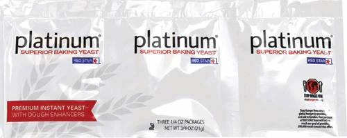 Fermento Biológico Seco Red Star Platinum Superior 3 Pacotes - 227g Total