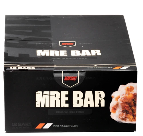 Redcon1 MRE Bar Iced Carrot Cake - 12 Barras: Nutrição Completa e Sabor Incrível